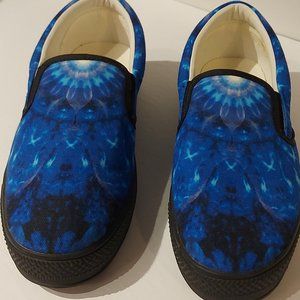 Sailor Mercury Blue Male/Women's Slip-On Canvas Shoes